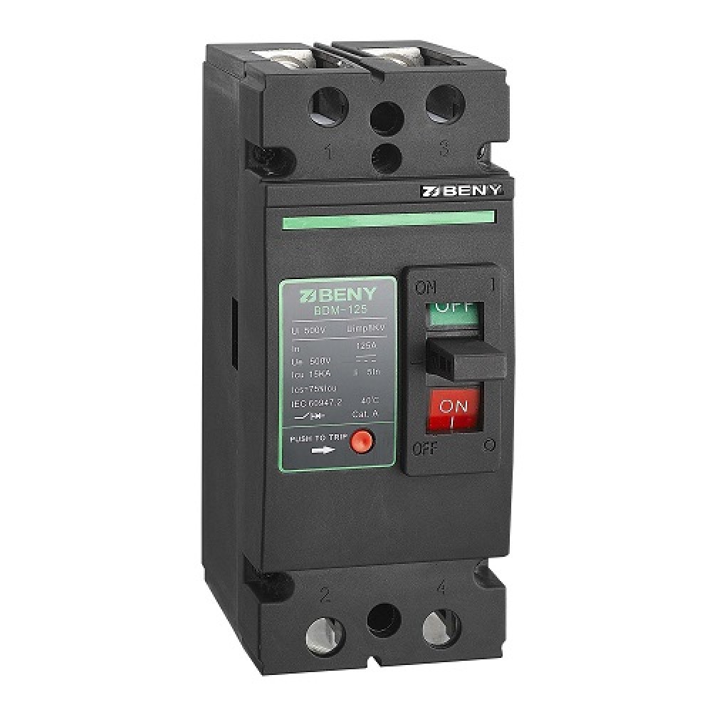 DC Circuit Breaker - 2P, 125A, 500VDC